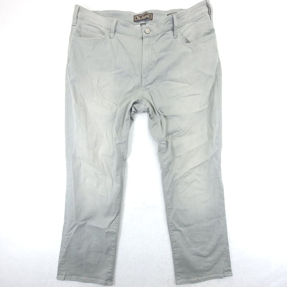 34 Heritage Jeans Mens 42x30 Gray Charisma Comfort Rise Stretch Denim